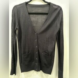 Zara Classic Black Women's Cardigan Sweater Size S